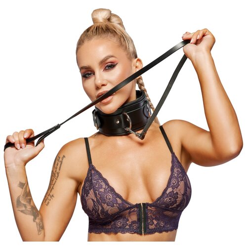 Zado Leather Collar and Leash 2030713 Black Cijene