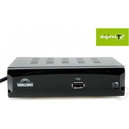 Horizons settop box digitalni risiver s, DVB-T2 prijemnik, usb, hdmi, scart, media player Slike