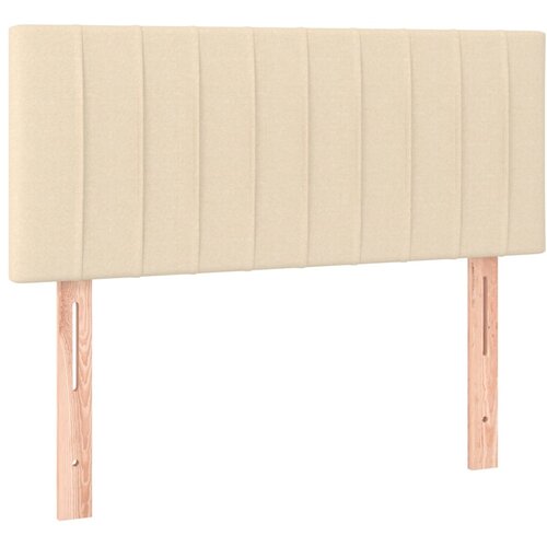  box spring s madracem LED krem 120 x 200 cm od tkanine Slike