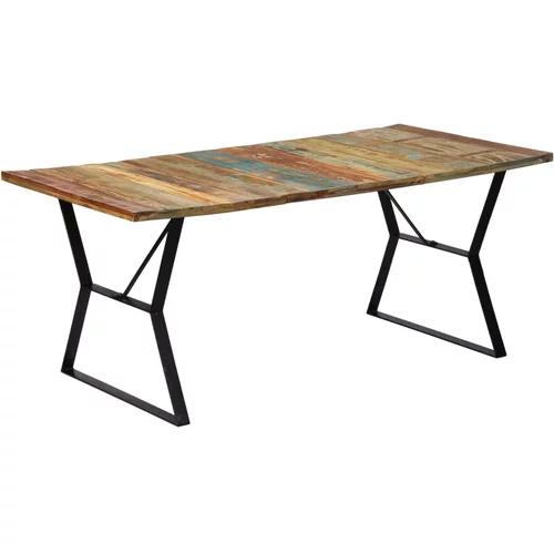  Blagovaonski stol od masivnog obnovljenog drva 180 x 90 x 76 cm