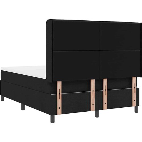 Box spring krevet s madracem Crna 140 x 190 cm tkanina Slike
