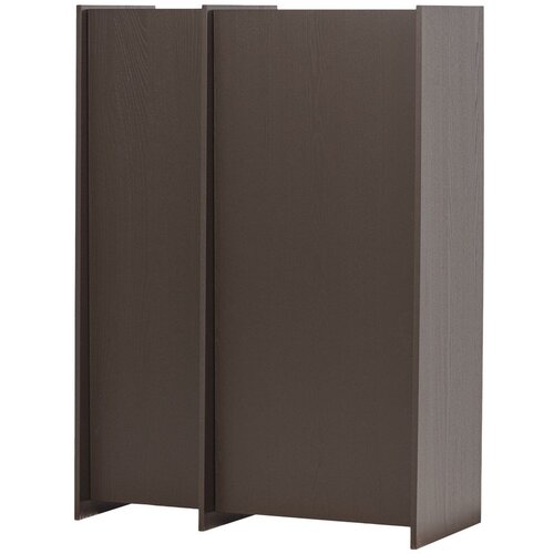 WOOOD Temno rjava omarica v jesenovem dekorju 102x140x44 cm Brock &ndash; Cene