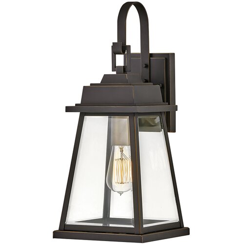 Elstead Lighting Elstead Hinkley Bainbridge Zunanja stenska svetilka, oljno drgnjena bronasta z dodatki Heritage Brass, IP44, (22100237) Cene
