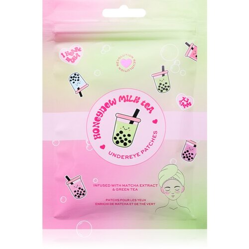 Revolution Bubble Tea Honeydew Milk Tea Obnavljajuća i hidratantna maska za lice 2 kom Slike