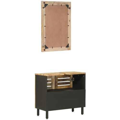  Set ormarića za kupaonicu 2 kom. Prirodna 62 x 33 x 58 cm Slike
