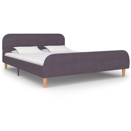 vidaXL Okvir kreveta bez madraca Taupe tkanina 135x190 cm Cene