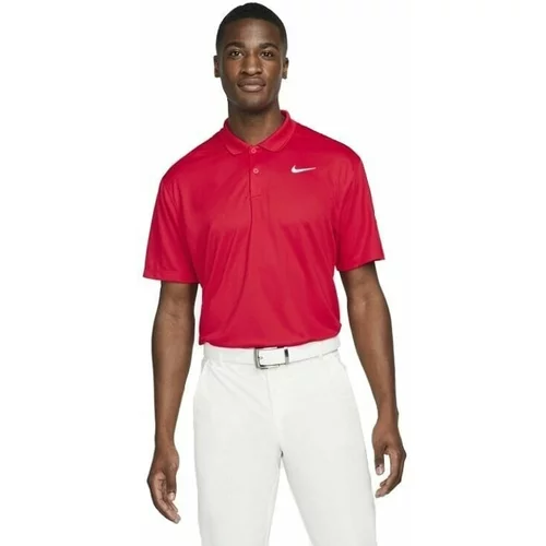 Nike Dri-Fit Victory Mens Golf Polo Red/White XL