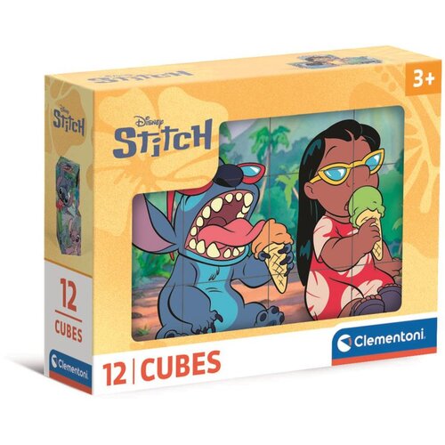  12 kockastih blokova DISNEY STITCH Clementoni 41347 Slike