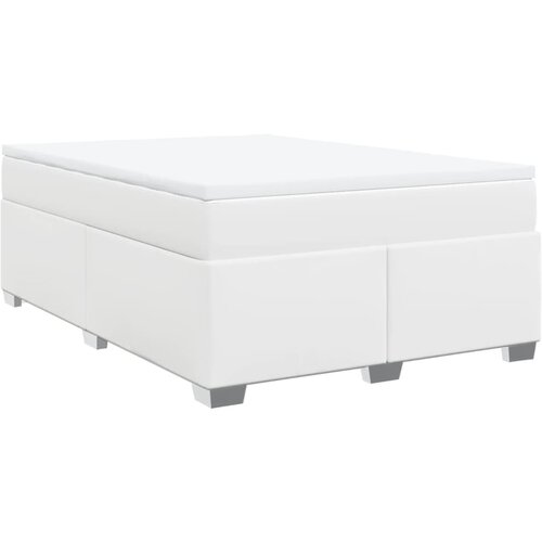 Maison Chic Box spring postelja - Vzmetna postelja z vzmetnico bel 140x190 cm umetno usnje SL4795, (21906886) Cene