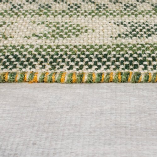 Flair Rugs zelena preproga iz me&amp;scaron;anice jute 160x230 cm mara jute border &amp;ndash; Slike