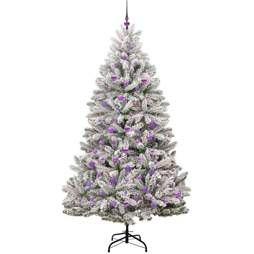  Umjetno božićno drvce 210 cm 300 LED lampica Topla bijela Slike