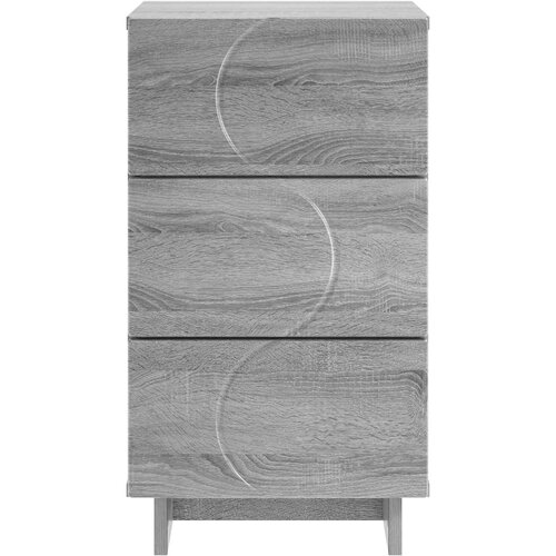  Noćni ormar 2 pcs Siva Sonoma 33,5 x 34,5 x 60 cm Slike