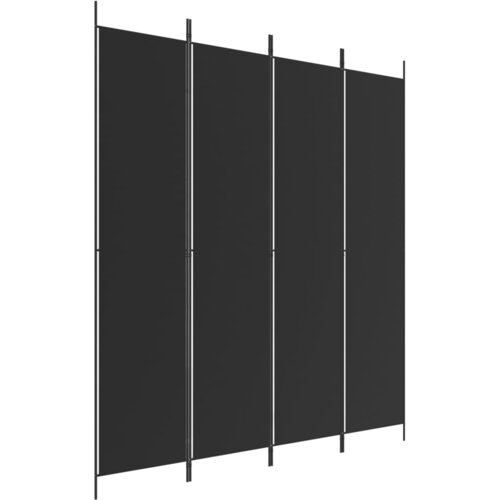 Maison Chic Paravan - Sobne pregrade 4-delni 200x220 cm črno blago, (22111703) Cene