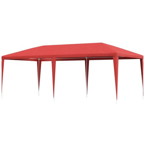 Šator za svadbe - &scaron;ator za zabave Crvena 600 x 300 x 255 cm PE i čelik Cijene