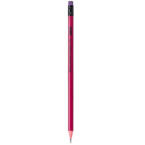 Junior neon, grafitna olovka sa gumicom, HB Ljubičasta Cene