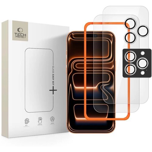 TECH-PROTECT KALJENO STEKLO ZA IPHONE 16 PRO MAX 17 PRO MAX EASY, (5000334229) Slike