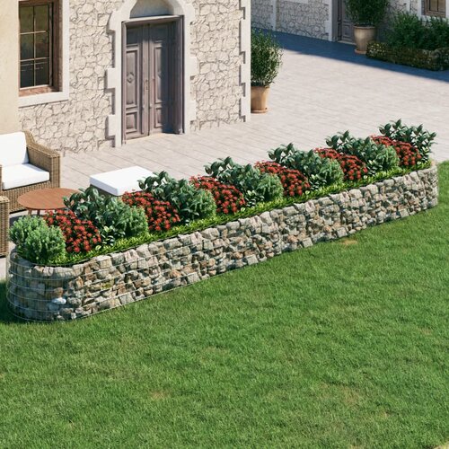 Furnova Visoka greda gabion pocinkano železo 600x100x50 cm, (21922014) Cene