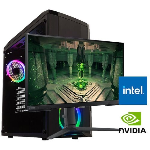  Gaming računar Intel i5-14400F, 16GB, 1TB, RTX 5060 8GB i Monitor Samsung LS25BG400EUXEN Cijene