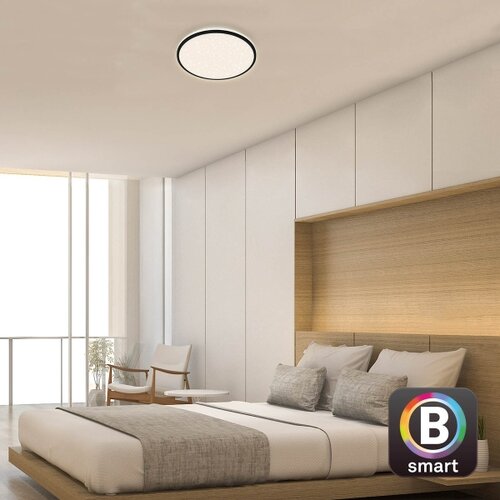 BRILO LED prigu&amp;scaron;iva stropna svetiljka STARRY SKY LED/24W/230V Wi-Fi Tuya+ daljinski upravljač Slike