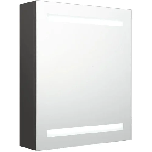 Maison Chic LED Kopalniška omarica - Kopalniški kabinet z ogledalom antracitna 50x14x60 cm, (21794679) Maison Chic LED Kopalniška omarica - Kopalniški kabinet z ogledalom antracitna 50x14x60 cm, (21794679)