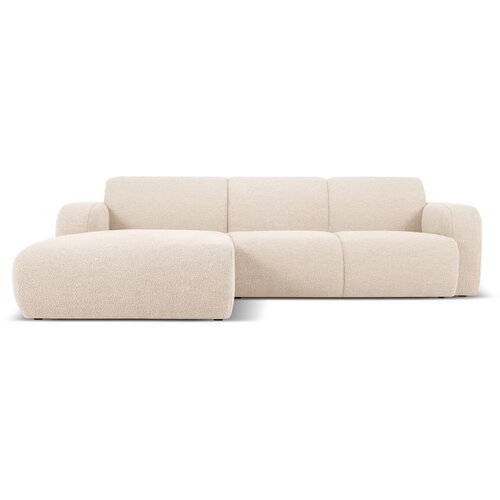Micadoni Home bež kotna sedežna garnitura iz tkanine boucl&amp;eacute; (levi kot) molino &amp;ndash; Slike