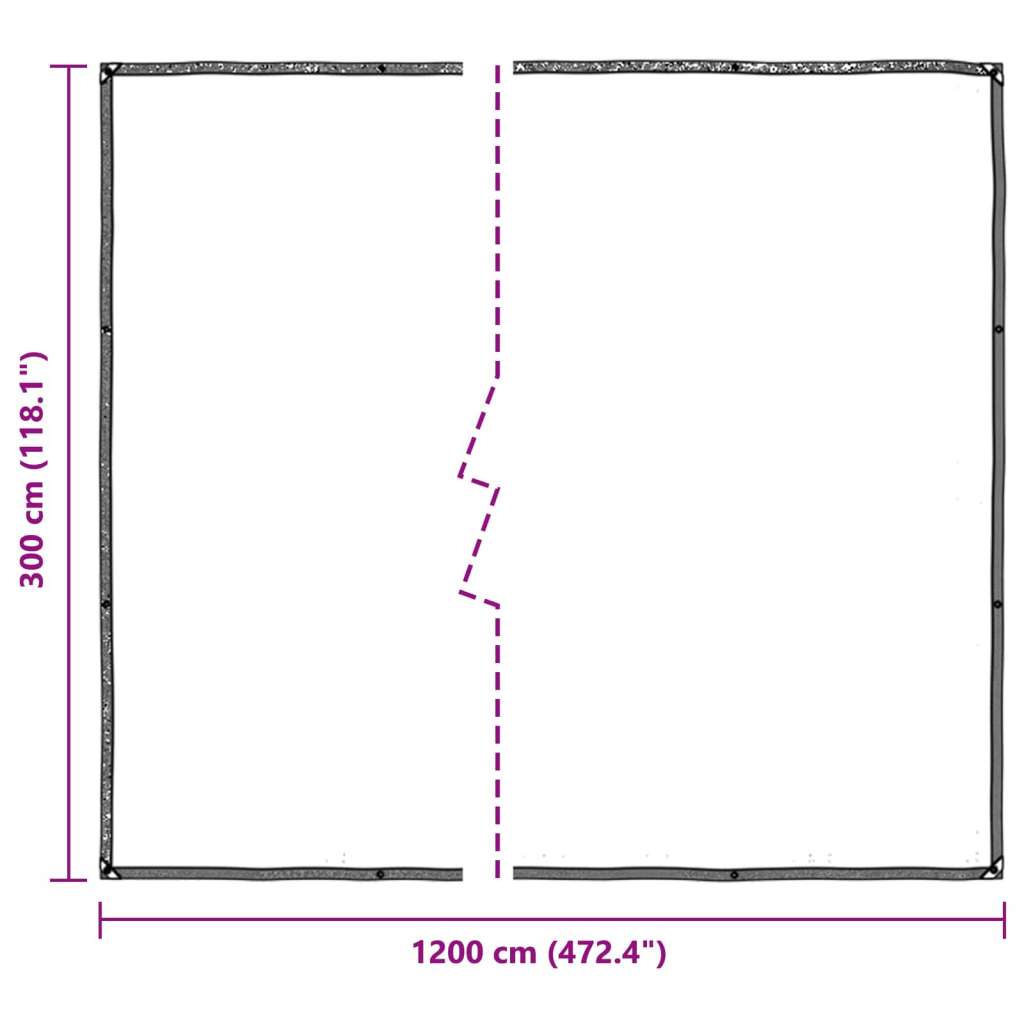  s rupama *Transparent*an 3 x 12 m Polietilen - 3 x 12 m Slike