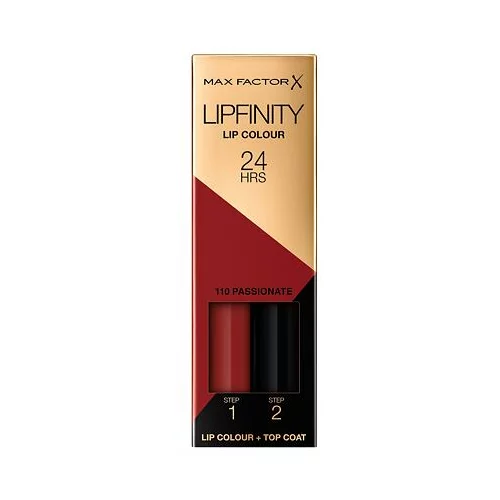 Max Factor Lipfinity Lip Colour tekoča šminka 4,2 g odtenek 110 Passionate za ženske