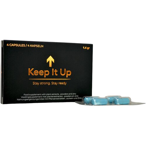 Morningstar Erekcijske kapsule - Keep it up, 4 kos Slike