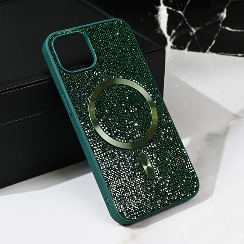  Maska za telefon Magsafe Glam za iPhone 14 6.1, Zelena Cene