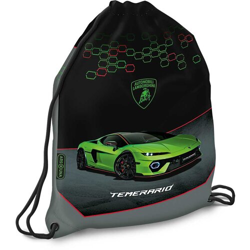 Ars Una zeleni Lamborghinijev telovadni nahrbtnik, &scaron;portna torba 32x42 cm Cene