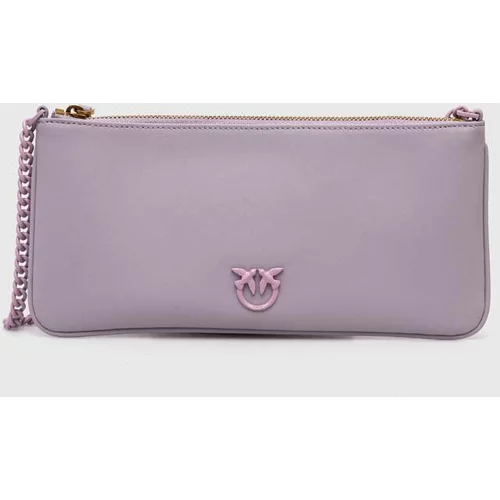 Pinko Usnjena torbica vijolična barva, 102747 A1KM