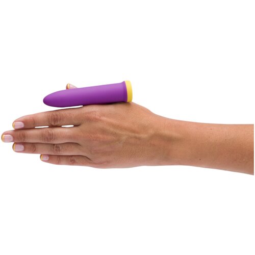  Platanomel&amp;oacute;n Bali - akumulatorski palčni vibrator s 4 nastavki (vijoličen) Slike