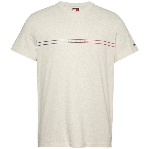 Tommy Jeans Majica svijetlobež / crvena / crna Cijene