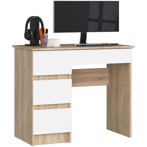 AKORD OFFICE A-7 CLP OAK SONOMA / WHITE LEVA STRAN, (21702458) Slike