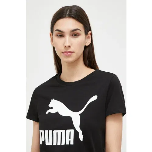 Puma Pamučna majica boja: crna