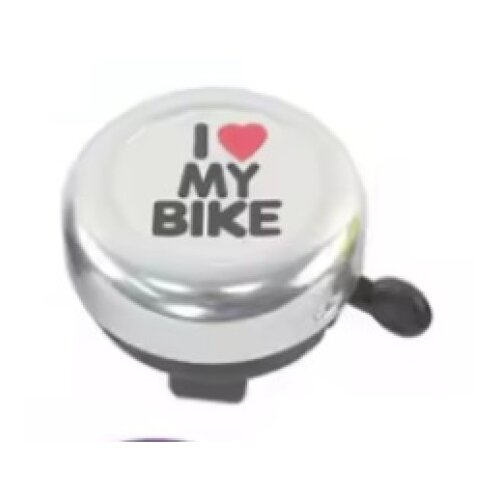  Zvonce i love my bike,srebrno ( B80009 ) Slike