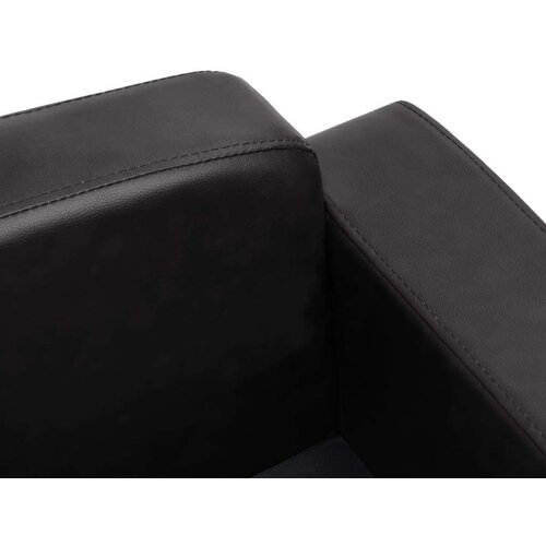 VidaXL Sofa za pse crna 80 x 50 x 40 cm od umjetne kože Slike