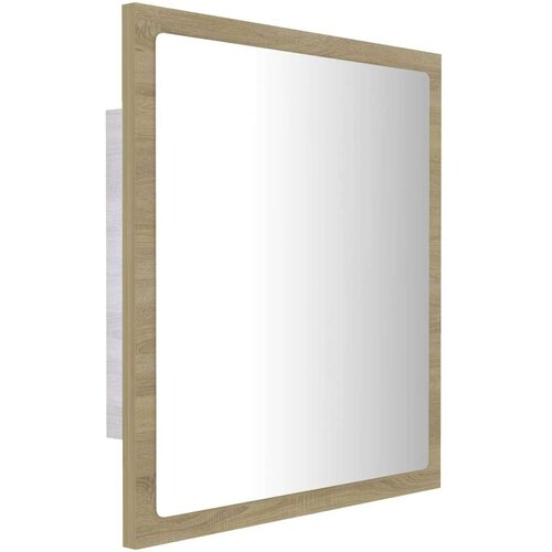 VidaXL lED kupaonsko ogledalo boja hrasta sonome 40 x 8,5 x 37 cm drvo Slike
