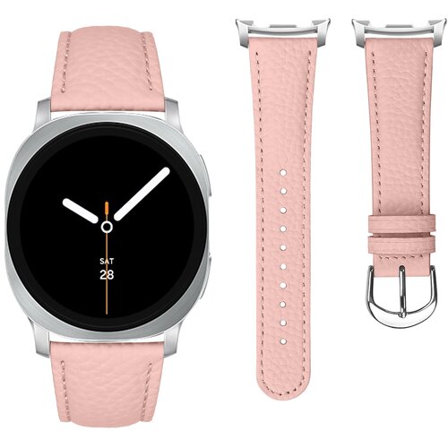 INF kompatibilno z samsung galaxy Watch8/Classic usnjen pas z litchi vzorec pink, (5000079184) Cene