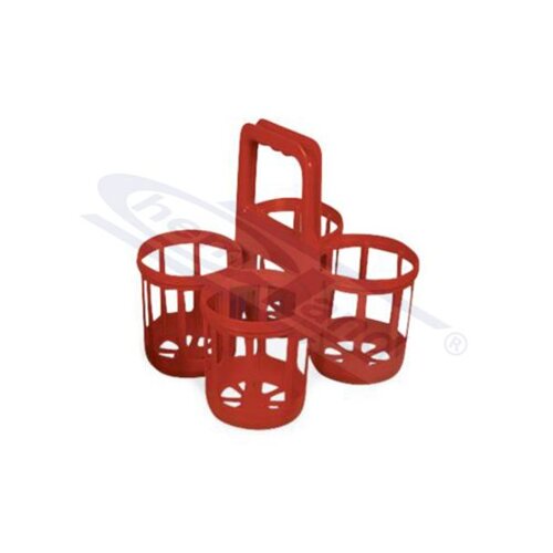  Nosač za boce HDPE, 4-mesta, CHEMLAND Cene