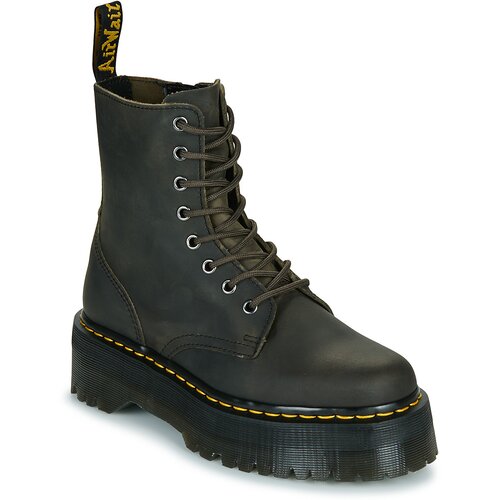 Dr. Martens Jadon Charcoal Grey Burnished Waxy Pull Up Smeđa Slike