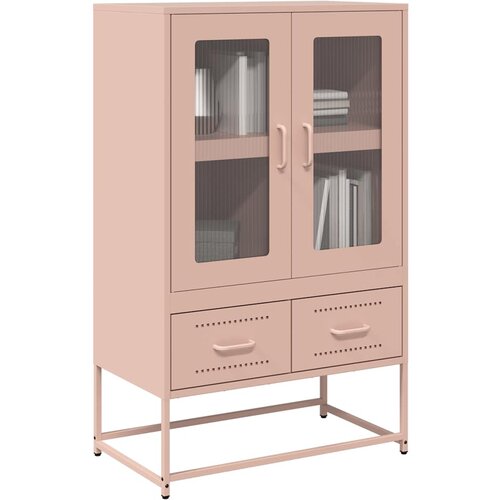 vidaXL Visoka omara roza 68x39x111,5 cm jeklo Cene