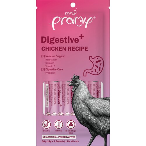 Pramy CAT Kremasta Poslastica od Piletine DIGESTIVE 12 x 4x14 g Cene