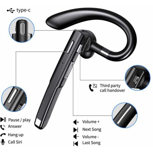 BLAVEC BLUETOOTH SLU&amp;Scaron;ALICA DISCOVER 55 + POWER BANK (BHDI55-B) CRNA Slike
