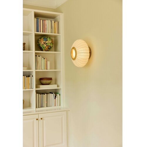 Halo Design 749362 - plafonjera balloon 1xE27/40W/230V prečnik 40 cm hrast/bela Slike