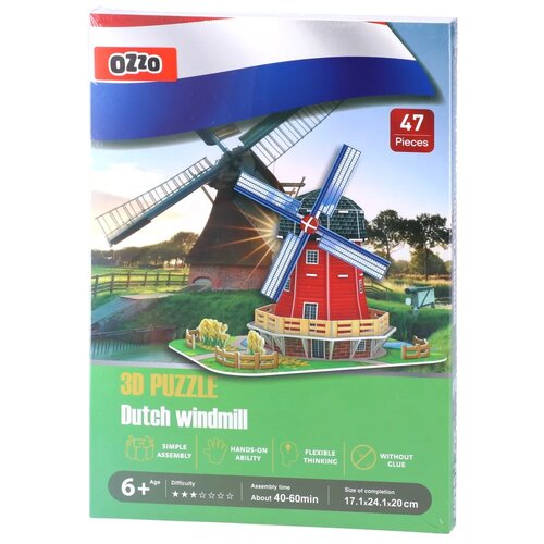 Ozzo 3D Puzzle, 3D slagalica, Vetrenjača, 47k Cene