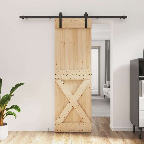  Klizna vrata s priborom za montažu 70 x 210 cm masivna borovina Cijene