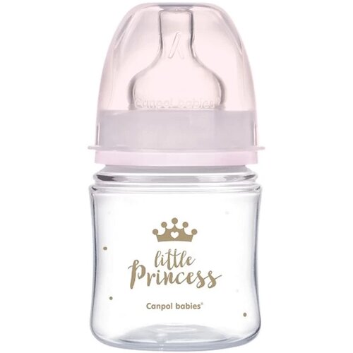 Canpol flašica za bebe royal baby roze 120ml, 0m+ Slike