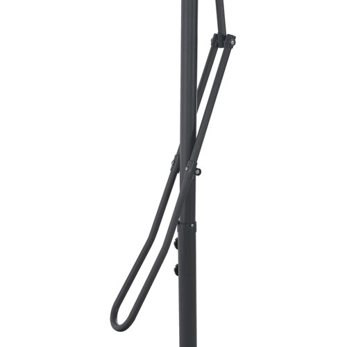  Vrtni suncobran s čeličnim stupom 300 x 230 cm terakota Slike