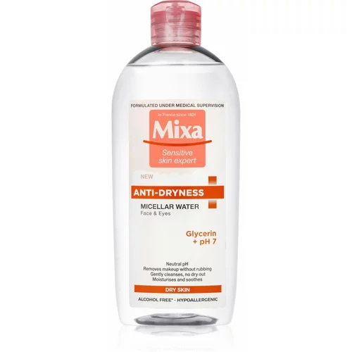Mixa Anti-Dryness micelarna voda protiv isušivanja kože lica 400 ml